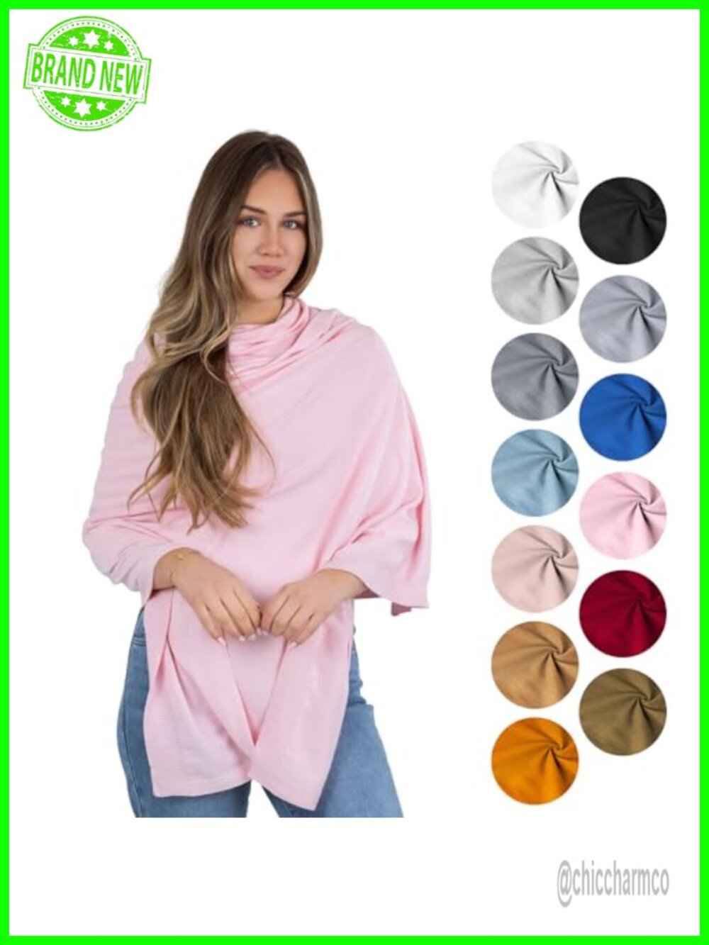 Oversized Cotton Shawl Wrap Travel Scarf Shoulder Stole Women
